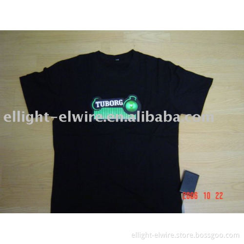 EL sheet T-SHIRT,EL T-SHIRT, EL light,EL MUSIC T-SHIRT
